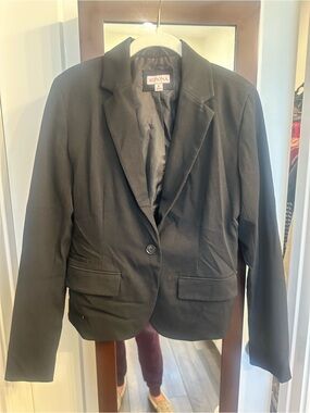 Merona Black Single-Button Tailored Blazer